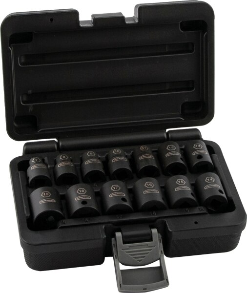 13 pc 3/8 in. dr Metric Shallow Impact Socket Set