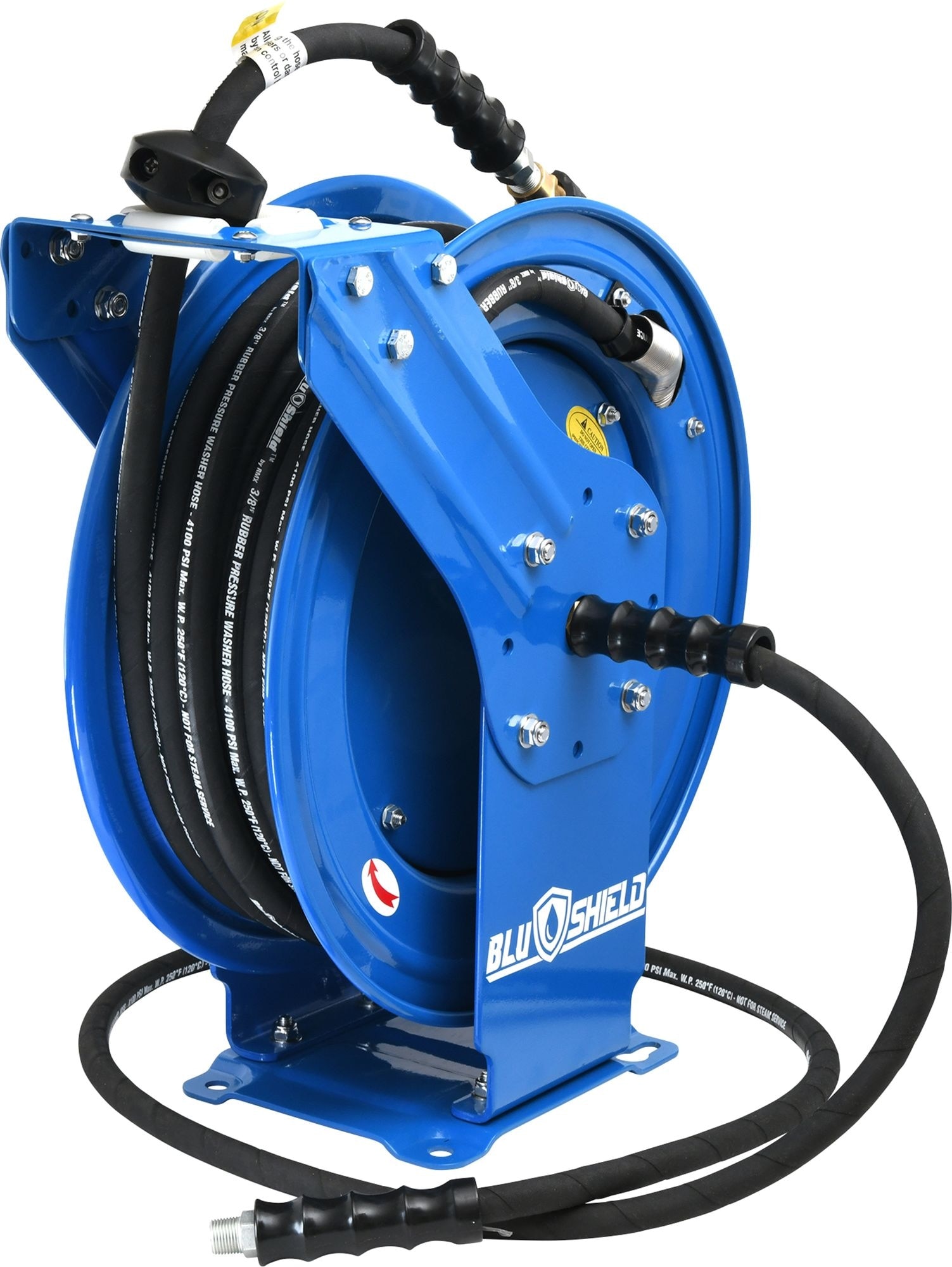 3/8 in. x 50 ft Retractable Pressure Washer Hose Reel