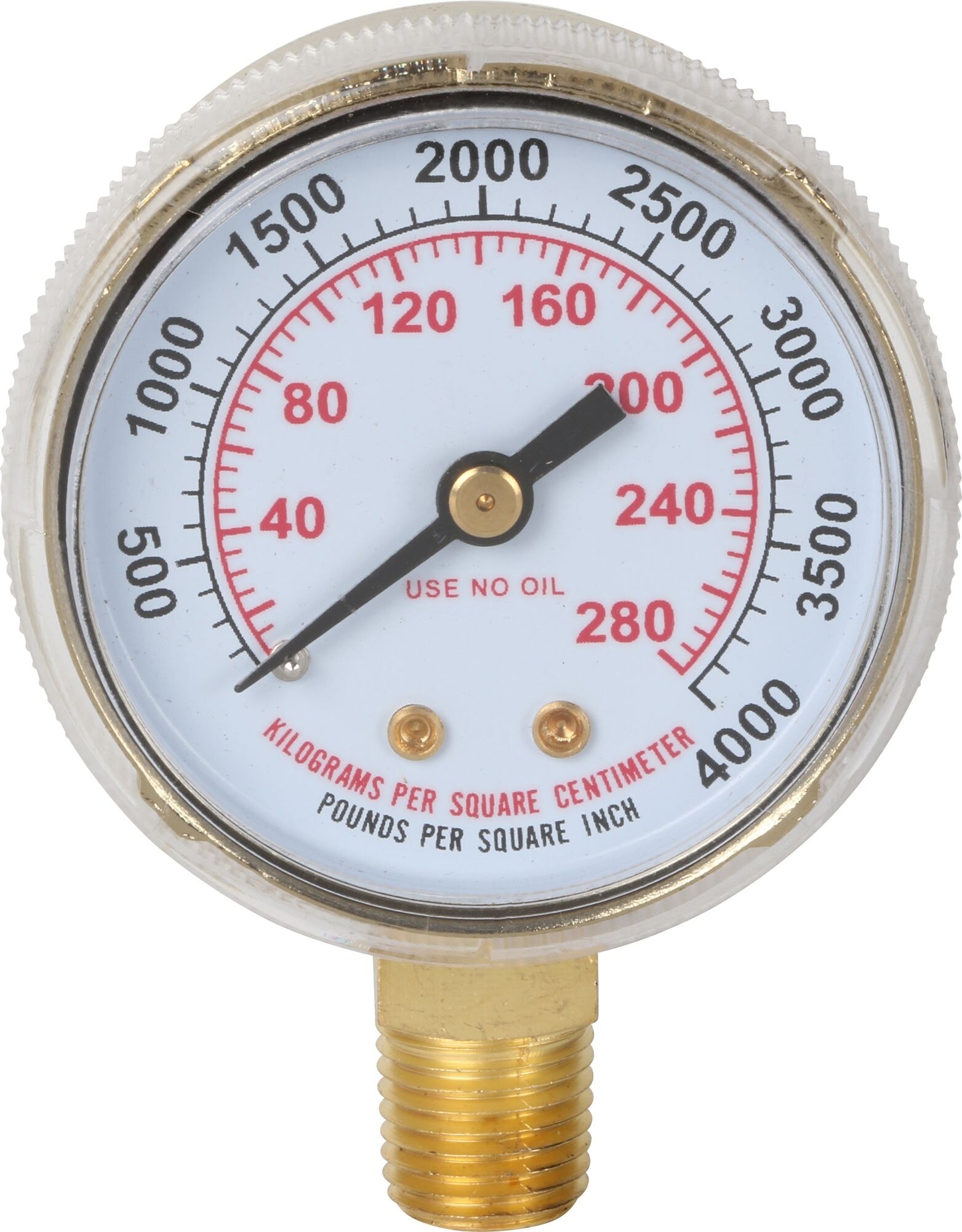2 inches 0-4000 psi and 0-15 LPM Gauges for Oxygen Regulator PAIR 