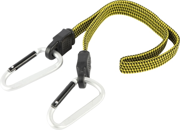 24 in. Flat Bungee Cord with Carabiner Hooks
