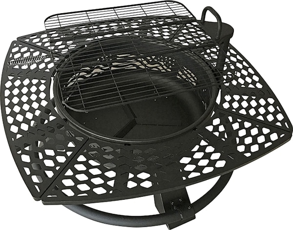 29 In Fire Pit With Cooking Grill, 29 Fire Pit
