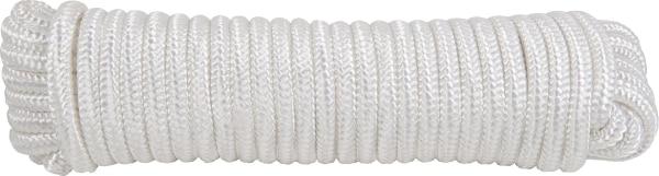 1/2 in. x 50 ft White Braided Nylon Rope