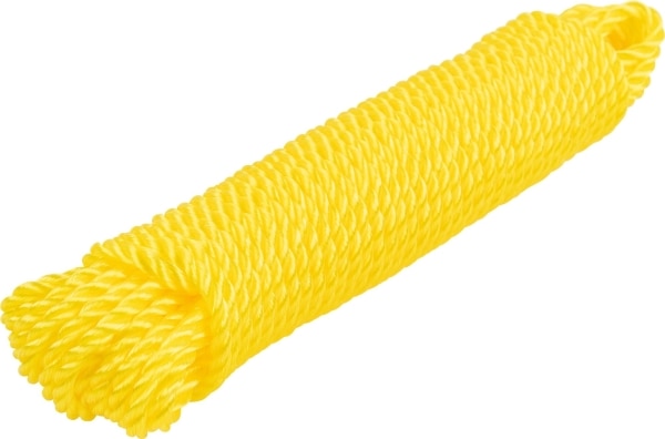 1/4 in. x 50 ft Yellow Twisted Polypropylene Rope
